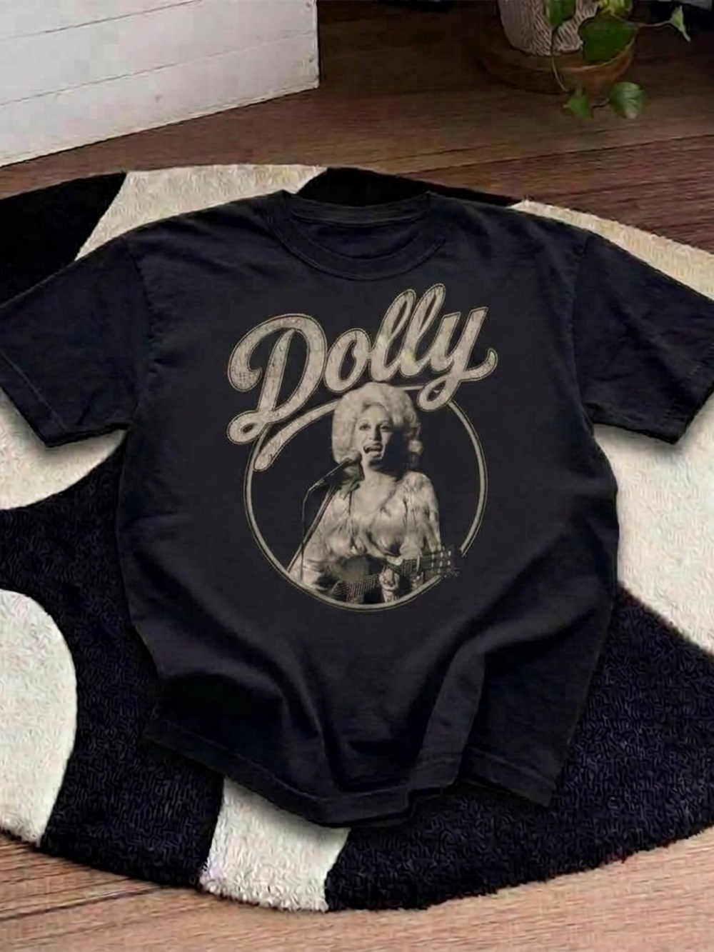 Tribute Dolly Parton Music Shirt, Country Legend Graphic Tee - Black Unisex